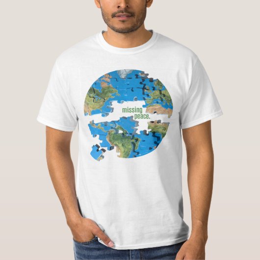 T-shirt Puzzle de paix du monde (Devant)