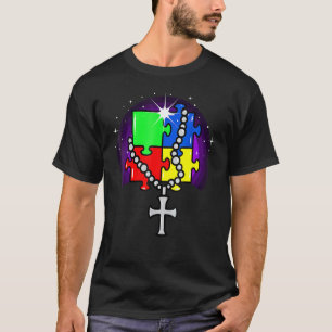 T-shirt Puzzle de sensibilisation à l'autisme catholique c