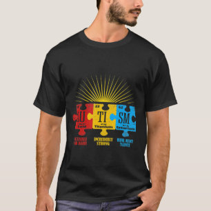 T-shirt Puzzle de sensibilisation autistique Élément chimi