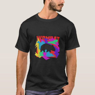 T-shirt Puzzle de Wombat Animal Mosaik
