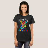 T-shirt Puzzle Flash C'est correct d'être différent Autism (Devant entier)
