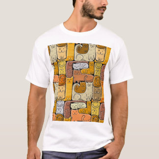 T-shirt Puzzle Funny Chats House sans joint