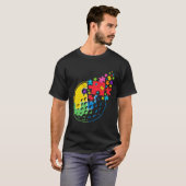 T-shirt Puzzle Golf Support Sensibilisation sur l'autisme  (Devant entier)