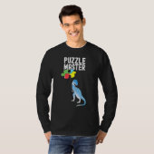 T-shirt Puzzle Master Dinosaur Jigsaw Love Hommes Femmes E (Devant entier)