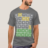 T-shirt Puzzle "Miami Beach" (Devant)