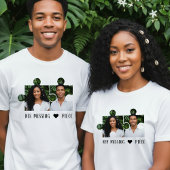 T-shirt Puzzle Piece Photo Couple