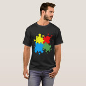 T-shirt Puzzle sensibilisation sur l'autisme (Devant entier)