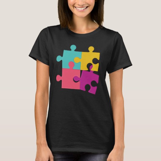 T-shirt Puzzle Solving Puzzles Hobby Crossword   3 (Devant)