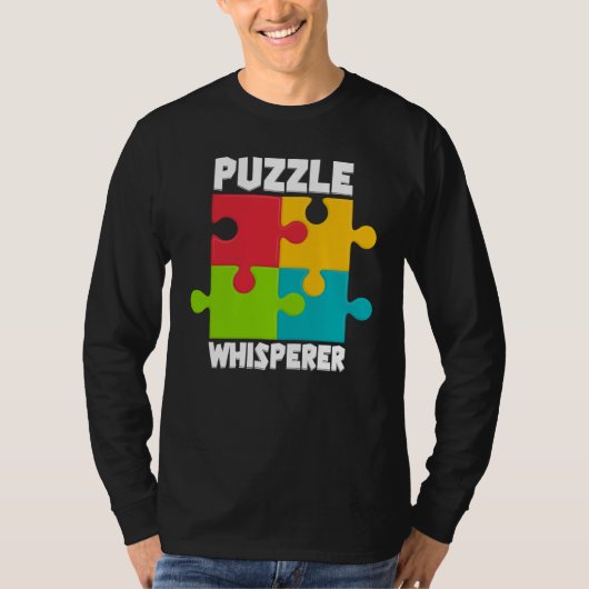 T-shirt Puzzle Solving Puzzles Hobby Crossword 7 (Devant)