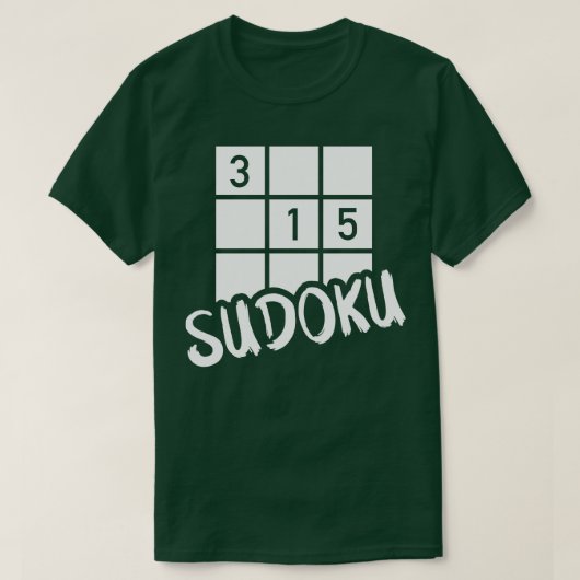 T-shirt Puzzle Sudoku 2 (Design devant)