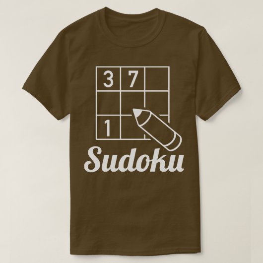 T-shirt Puzzle Sudoku 4 (Design devant)