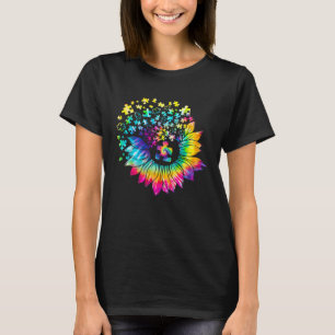 T-shirt Puzzle Tournesol Teinture Tie Awareness Autism