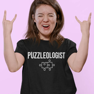 T-shirt Puzzleologist Cubes amusants Puzzle Slogan de vite