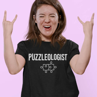 T-shirt Puzzleologist Cubes amusants Puzzle Slogan de vite