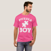 T-shirt Puzzles Jigsaw Puzzle Funny Puzzle Boy (Devant entier)
