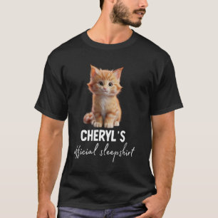 T-shirt Pyjama CHERYL'S Chat de Nuit Officiel