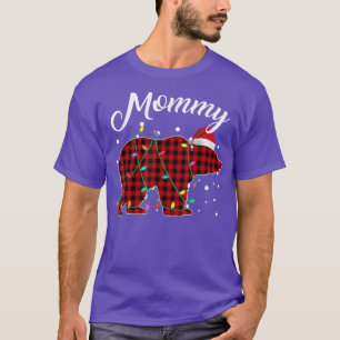 T-shirt Pyjama de buffle à patte rouge à oreille de maman
