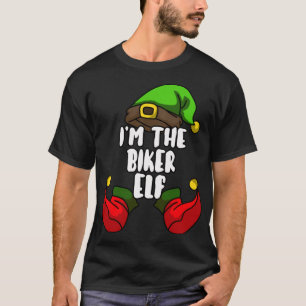 T-shirt Pyjama de fête de Noël de l'Elfe du vélo