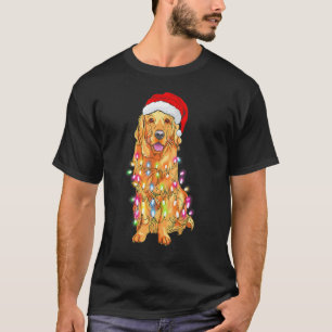T-shirt Pyjama de Noël Chien Retriever Doré Arbre Xmas Pap