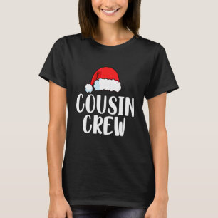T-shirt Pyjama de Noël Cousin Crew Santa Rouge à Carreaux