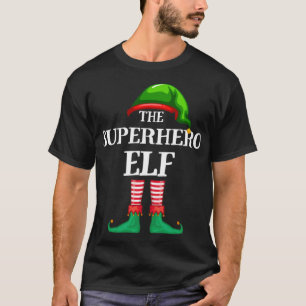 T-shirt Pyjama de Noël de la famille des elfes de Superhe