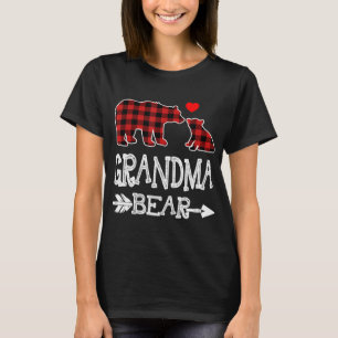 T-shirt Pyjama de Noël de l'ours de grand-mère rouge corre