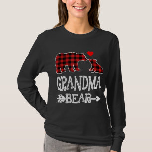 T-shirt Pyjama de Noël de l'ours de grand-mère rouge corre