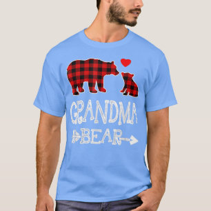 T-shirt Pyjama de Noël de l'ours de grand-mère rouge corre
