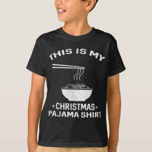 T-shirt Pyjama de Noël du Ramen japonais - Nouilles Noël