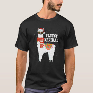 T-shirt Pyjama de Noël en polaire Feliz Navidad Llama