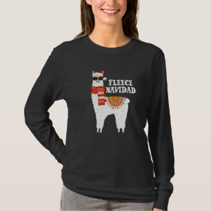 T-shirt Pyjama de Noël en polaire Feliz Navidad Llama
