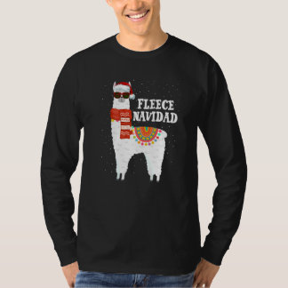 T-shirt Pyjama de Noël en polaire Feliz Navidad Llama