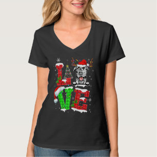 T-shirt Pyjama des chiens de Noël irlandais Wolfhound
