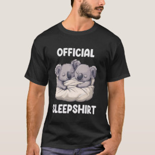 T-shirt Pyjama officiel koala mignon endormi amateur d'ani