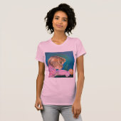T-shirt pyjama rose (Devant entier)