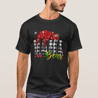 T-shirt Pyjama T Shir de bison à patte rouge