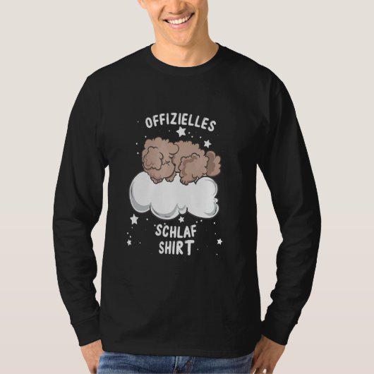T-shirt Pyjamas de caniche à jouet couchage (Devant)
