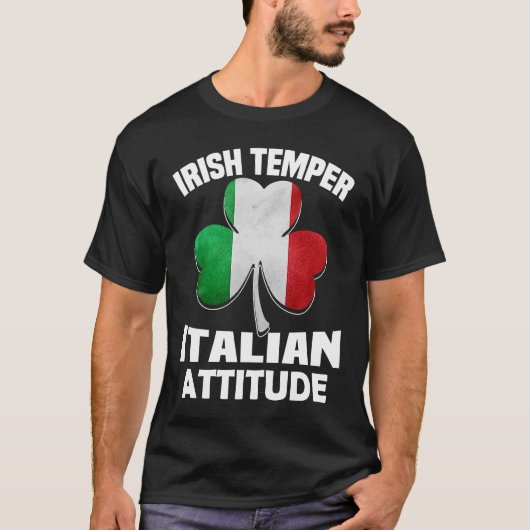 T-shirt Pyjamas de la Saint Patrick Temper irlandais itali (Devant)