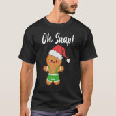 T-shirt Pyjamas de Noël Pain d'épice Oh Snap Cookie Baki (Devant)