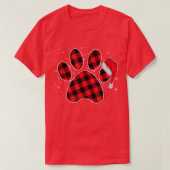 T-shirt Pyjamas De Noël Paw Chien Pour La Famille Matching (Design devant)
