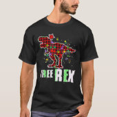 T-shirt Pyjamas Dinosaur Arbre Rex Arbre de Noël Joyeux So (Devant)