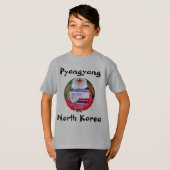 T-shirt Pyongyang, Corée du Nord (RPDC) Royaume ermite (Devant entier)