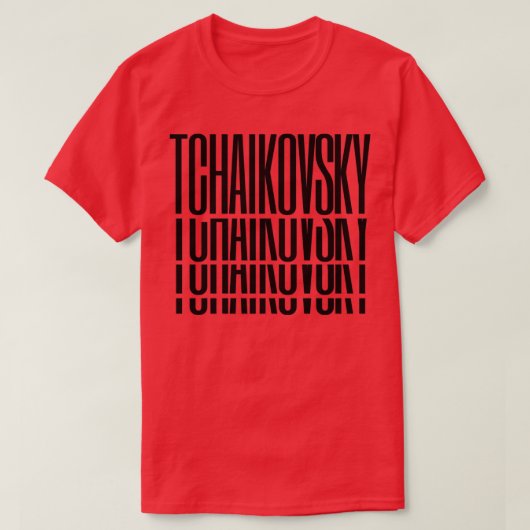 T-shirt Pyotr Ilyich Tchaikovsky (Design devant)