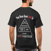 T-shirt Pyramide alimentaire (Dos)