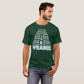 T-shirt Pyramide alimentaire Café Vin Buvant garçon (Devant entier)