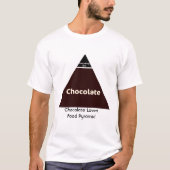 T-shirt Pyramide alimentaire de chocolat (Devant)