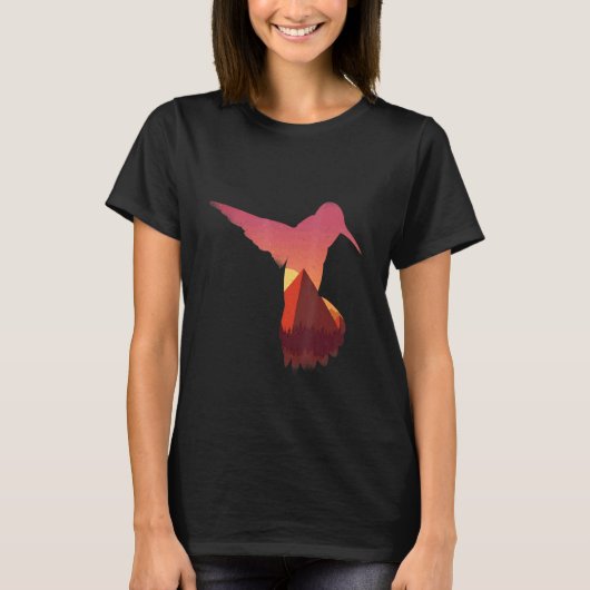 T-shirt Pyramide de dicton de colibri cool (Devant)