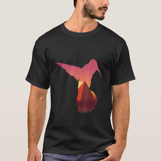 T-shirt Pyramide de dicton de colibri cool (Devant)
