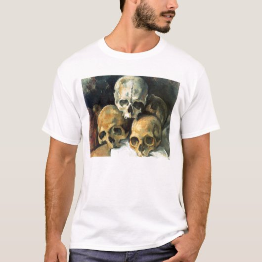 T-shirt Pyramide des crânes Paul Cezanne (Devant)