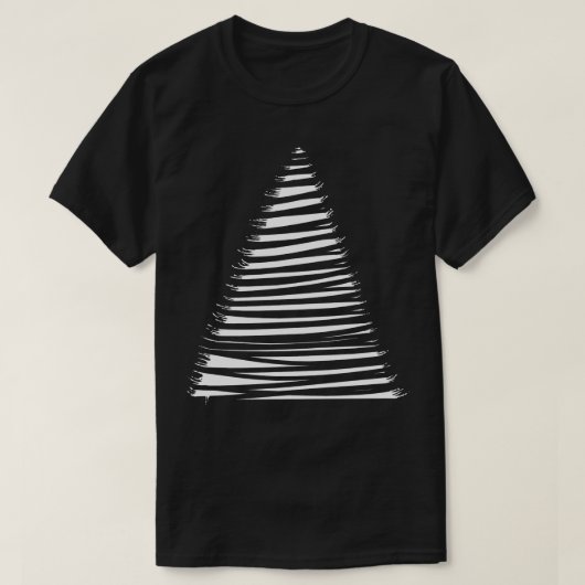T-shirt pyramide rayée (Design devant)